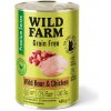 WILD FARM Prémiové krmivo pre mačky s diviakom a kuracím mäsom bez obilnín 400 g - bezobilné krmivo pre mačky WILD FARM Prémiové krmivo pre mačky s diviakom a kuracím mäsom bez obilnín 400 g - bezobilné krmivo pre mačky