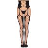 Leg avenue - 1968 stockings with attached garter belt black - one size Leg avenue - 1968 stockings with attached garter belt black - one size