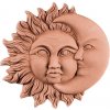Terakotová dekorácia na stenu slnko s mesiacom ako zatmenie 35 cm 34951 Terakotová dekorácia na stenu slnko s mesiacom ako zatmenie 35 cm 34951