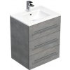 Kúpeľňová skrinka s umývadlom SAT Cube Way 60x76,5x46 cm betón mat CUBE46603BEMOD Kúpeľňová skrinka s umývadlom SAT Cube Way 60x76,5x46 cm betón mat CUBE46603BEMOD