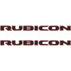 Nálepky JEEP WRANGLER JL, JT - RUBICON 2 farby 2018-2024 Nálepky JEEP WRANGLER JL, JT - RUBICON 2 farby 2018-2024
