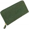 Dámska zelená peňaženka RFID koža s potlačou