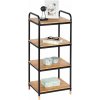 WENKO bočná polica Loft hnedá, čierna 42,0 x 33,5 x 94,5 cm WENKO bočná polica Loft hnedá, čierna 42,0 x 33,5 x 94,5 cm