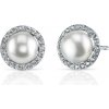 Eppi Strieborné náušnice s perlami a zirkónmi Zanah E31086 Eppi Strieborné náušnice s perlami a zirkónmi Zanah E31086