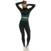 Merco Yoga Sense fitness set dámsky zelená tm. - L Merco Yoga Sense fitness set dámsky zelená tm. - L