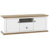Kondela RTV stolík MZ15, biela/dub grand, LEON Kondela RTV stolík MZ15, biela/dub grand, LEON