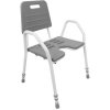 Mobilex Stolička do sprchy s opierkami a mäkkým sedadlom 45cm, Mobilex, nosnosť 150 kg Mobilex Stolička do sprchy s opierkami a mäkkým sedadlom 45cm, Mobilex, nosnosť 150 kg