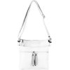 SANDRA dámska crossbody koženková kabelka Biela SANDRA dámska crossbody koženková kabelka Biela