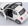 Bburago Fiat 500 2007 bílá 1:24