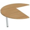 Doplnkový stôl Flex, ľavý, 120x75,5x(80x60) cm, dub/kov Doplnkový stôl Flex, ľavý, 120x75,5x(80x60) cm, dub/kov