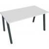 Pracovný stôl UNI A, 140x75,5x80 cm, biela/čierna Pracovný stôl UNI A, 140x75,5x80 cm, biela/čierna