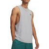 Under Armour LEFT CHEST CUT OFF TANK Steel Light Heather/Black