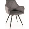 Signal Jedálenská stolička BALLO BREGO, ČIERNA / TMAVOSIVÁ RÁM 18 Signal Jedálenská stolička BALLO BREGO, ČIERNA / TMAVOSIVÁ RÁM 18