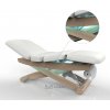 Silverfox LUNA SPLIT E3 Elektrické SPA lehátko – teak/biela