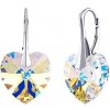Stříbrné náušnice se Swarovski® Crystals SRDCE 14mm AB Stříbrné náušnice se Swarovski® Crystals SRDCE 14mm AB