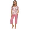 Dámske pyžamo Tina 3/4 ružové
