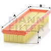 MANN-FILTER Vzduchový filter C3042/1 MANN-FILTER Vzduchový filter C3042/1