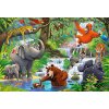 CASTORLAND Puzzle Zvířátka v džungli MAXI 40 dílků CASTORLAND Puzzle Zvířátka v džungli MAXI 40 dílků