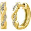 Silvego Diamantové náušnice kruhy Kyra zo žltého zlata s diamantmi 0,07 ct ⌀13 mm DNN3925EGYD Silvego Diamantové náušnice kruhy Kyra zo žltého zlata s diamantmi 0,07 ct ⌀13 mm DNN3925EGYD