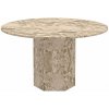 Actona Naxos Svetlohnedý mramorový okrúhly jedálenský stôl 130 cm