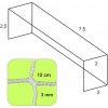 KOSIKSIETE Futbalová sieť 7,5x2,5x2x2/12/3mm biela KOSIKSIETE Futbalová sieť 7,5x2,5x2x2/12/3mm biela