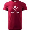 Florbalové hokejky - Klasické pánske tričko vyššej gramáže - S ( Marlboro červená ) Florbalové hokejky - Klasické pánske tričko vyššej gramáže - S ( Marlboro červená )