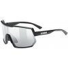 Športové okuliare Uvex Sportstyle 235 V čierne/strieborné Športové okuliare Uvex Sportstyle 235 V čierne/strieborné