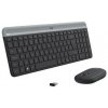 Logitech klávesnice s myší Wireless Combo Slim MK470 CZ/SK - šedá 920-009260 Logitech klávesnice s myší Wireless Combo Slim MK470 CZ/SK - šedá 920-009260