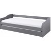 Inter Link Výsuvná detská posteľ Leonie (sivá, 90 x 200 cm) (100394248) Inter Link Výsuvná detská posteľ Leonie (sivá, 90 x 200 cm) (100394248)
