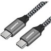 PremiumCord USB-C kábel (USB 3.2 GEN 2x2, 5A, 100W, 20Gbit/s) 1,5m, bavlnený oplet PremiumCord USB-C kábel (USB 3.2 GEN 2x2, 5A, 100W, 20Gbit/s) 1,5m, bavlnený oplet