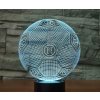 Beling 3D lampa,S.S.C. Napoli lopta, 7 farebná S461 Beling 3D lampa,S.S.C. Napoli lopta, 7 farebná S461
