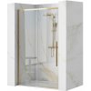 Rea Solar Gold, posuvné sprchové dvere 100 x 195 cm, 6mm číre sklo, zlatý profil, REA-K6547 Rea Solar Gold, posuvné sprchové dvere 100 x 195 cm, 6mm číre sklo, zlatý profil, REA-K6547
