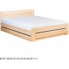 Drewmax Dřevěná postel 90x200 BOX buk LK198 (Barva dřeva: Buk b?lený, Volba roštu: Kovový rošt) Drewmax Dřevěná postel 90x200 BOX buk LK198 (Barva dřeva: Buk b?lený, Volba roštu: Kovový rošt)