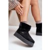 Big Star Platform Snow Boots with Fur Black