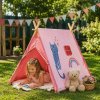 Detský teepee stan ružový 101 × 106 × 106 cm (Detský stan do izby aj záhrady pre kreatívnu hru a vlastný detský kútik) Detský teepee stan ružový 101 × 106 × 106 cm (Detský stan do izby aj záhrady pre kreatívnu hru a vlastný detský kútik)