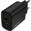 Canyon OnCharge 200, univerzálna nabíjačka do steny, 1x USB-C + 1x USB-A, PD 20W, čierna CNE-CHA200-31 Canyon OnCharge 200, univerzálna nabíjačka do steny, 1x USB-C + 1x USB-A, PD 20W, čierna CNE-CHA200-31