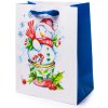 Vianočná darčeková taška s trblietkami M Vianočná darčeková taška s trblietkami M