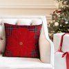 Eurofirany Vianočná obliečka na vankúš červená Polyester 45x45 cm Eurofirany Vianočná obliečka na vankúš červená Polyester 45x45 cm