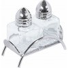 Mini slánka a pepřenka na chromovaném podstavci 75x35x70 mm | CONTACTO, 1429/222 inox;průhledná Mini slánka a pepřenka na chromovaném podstavci 75x35x70 mm | CONTACTO, 1429/222 inox;průhledná