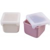 Melii Silikónové krabičky na desiatu 237 ml 2 ks Ružová