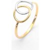 Šperk Holíč Zlatý prsteň prepojené kruhy ZP47