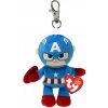 Prívesok na kľúče Ty Babies Marvel Captain America 8,5cm