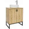 Kúpeľňová skrinka s umývadlom Ceramia Easy 60x73x36 cm svetlý dub lesk EASYUMDB2 Kúpeľňová skrinka s umývadlom Ceramia Easy 60x73x36 cm svetlý dub lesk EASYUMDB2