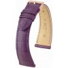 Kožený remienok Hirsch London L 04207086-7, fialový, aligátorová koža, dĺžka L, Quick Release 19 mm Kožený remienok Hirsch London L 04207086-7, fialový, aligátorová koža, dĺžka L, Quick Release 19 mm