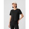 GAP Športové tričko GapFit Brushed Jersey Čierna XS GAP Športové tričko GapFit Brushed Jersey Čierna XS