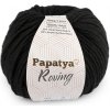 Pletacia priadza Papatya Roving 100 g čierna 1ks Pletacia priadza Papatya Roving 100 g čierna 1ks
