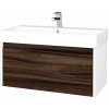 Dreja Kúpeľňová skrinka BONO SZZ 85 umývadlo Glance - N01 Biela lesk / Úchytka T33 / D06 Orech Dreja Kúpeľňová skrinka BONO SZZ 85 umývadlo Glance - N01 Biela lesk / Úchytka T33 / D06 Orech
