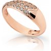 Zlatý dámsky prsteň DF 2309 z ružového zlata s briliantom 55 Zlatý dámsky prsteň DF 2309 z ružového zlata s briliantom 55
