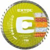 EXTOL CRAFT Kotúč diamantový rezný turbo, 150x22,2mm, suché i mokré rezání 108853