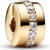 Pandora Pozlátená klipová korálka so zirkónmi Shine 761972C01 Pandora Pozlátená klipová korálka so zirkónmi Shine 761972C01